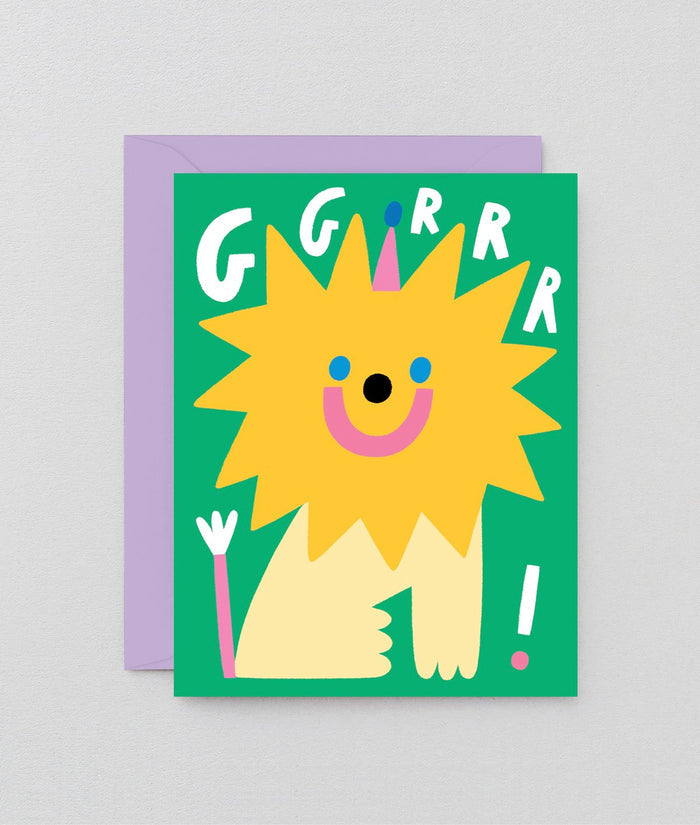 GRRR Lion Kids Card