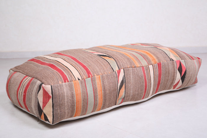 Handmade Ottoman berber Kilim moroccan rug Pouf - kilim pouf
