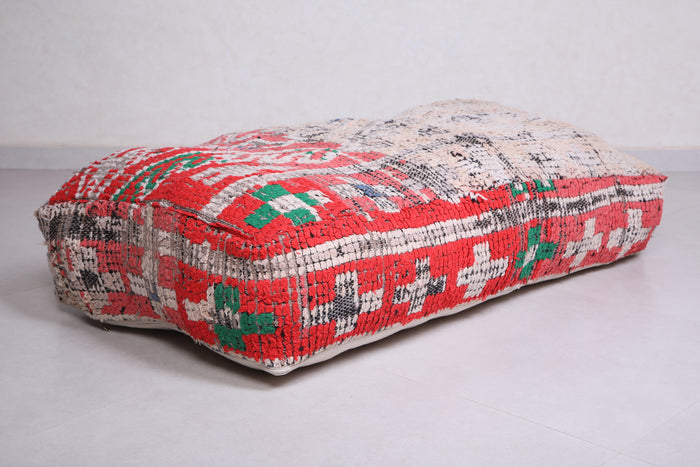 Handwoven Moroccan Pouf Ottoman for Home Decor - Moroccan kilim pouf