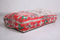 Handwoven Moroccan Pouf Ottoman for Home Decor - Moroccan kilim pouf