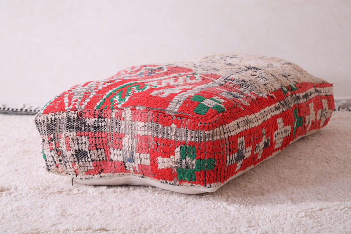 Handwoven Moroccan Pouf Ottoman for Home Decor - Moroccan kilim pouf