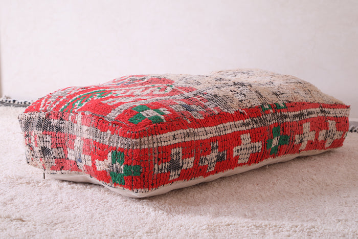 Handwoven Moroccan Pouf Ottoman for Home Decor - Moroccan kilim pouf