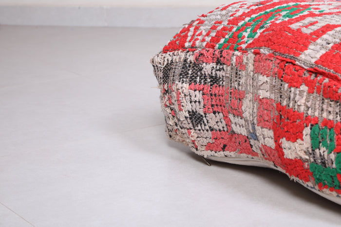 Handwoven Moroccan Pouf Ottoman for Home Decor - Moroccan kilim pouf