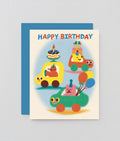 Happy Birthday Cars Kids Card