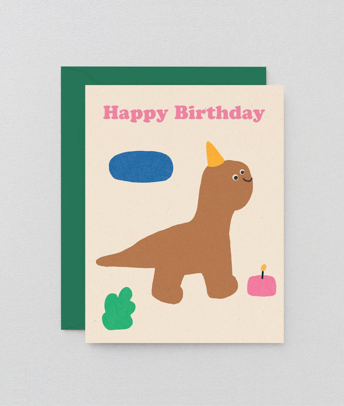 Happy Birthday Dino Kids Card