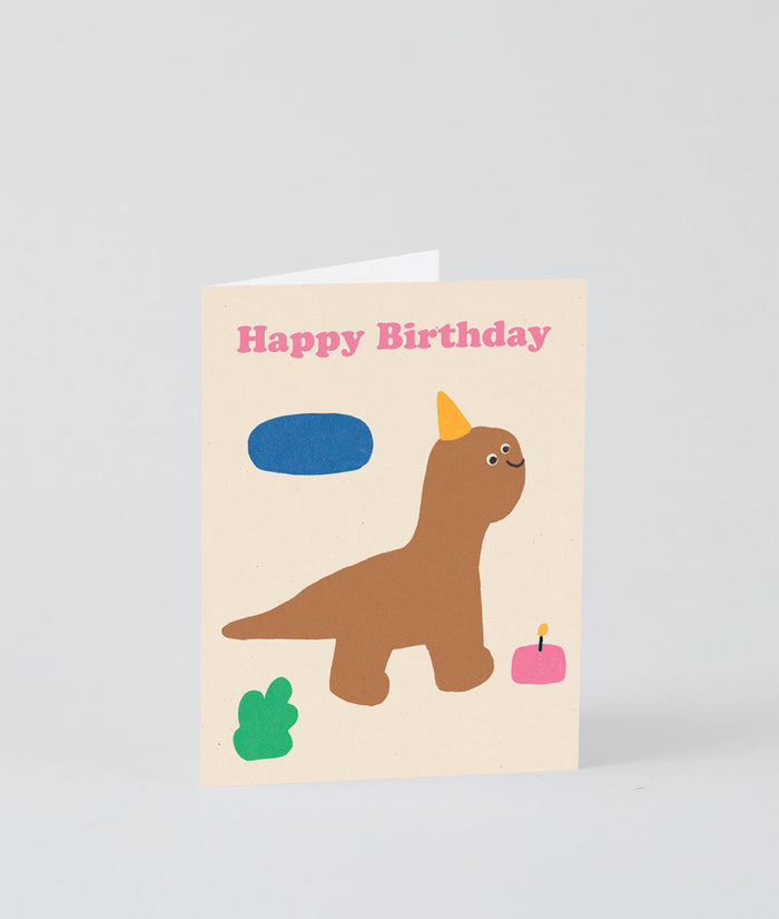 Happy Birthday Dino Kids Card
