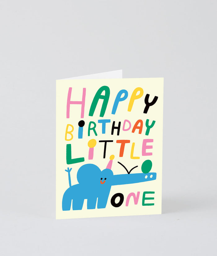 Happy Birthday Little One Kids Card