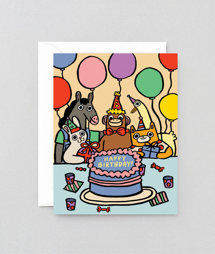 Happy Birthday Party Kids Card