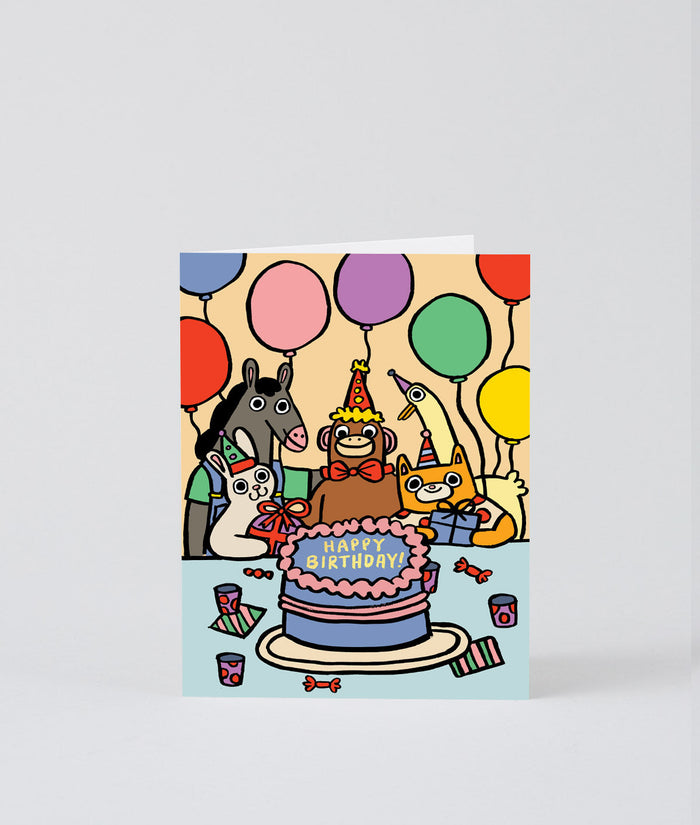 Happy Birthday Party Kids Card