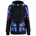 Harajuku Style Butterfly Printed Casual Sweatshirt