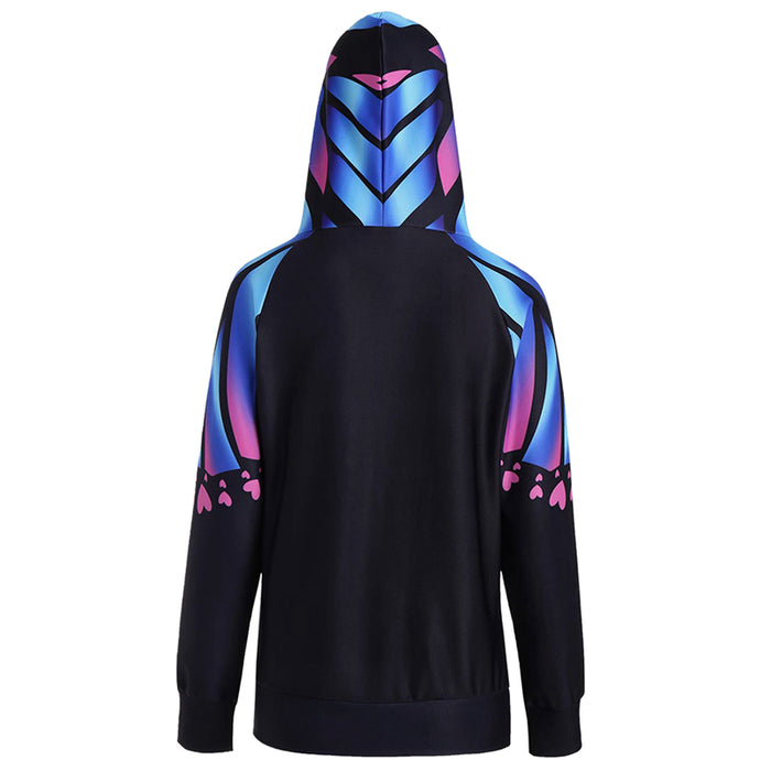 Harajuku Style Butterfly Printed Casual Sweatshirt