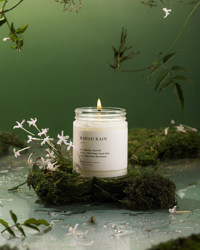 Hawaii Rain Jar Candle Minimalist Brooklyn Candle Studio