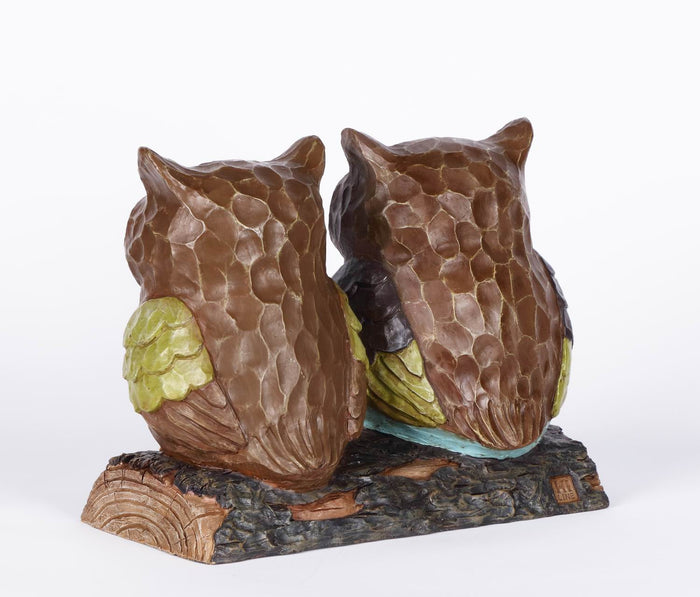 Hi-Line Exclusive - Owl Couple With  Welcome Sign HI-LINE GIFT LTD.