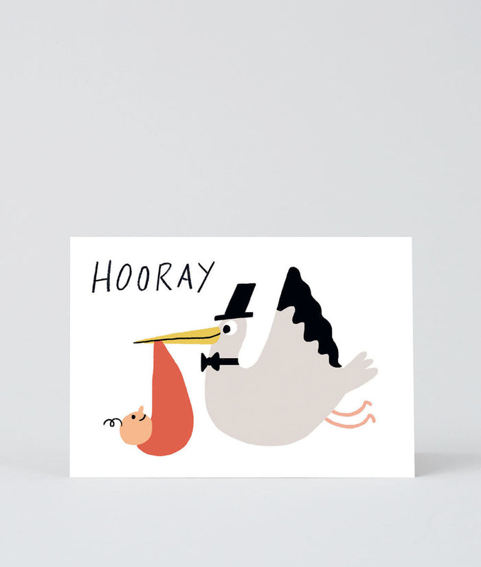 Hooray Stalk New Baby Card