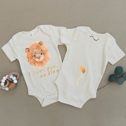 I Love You No Lion Organic Baby Onesie®