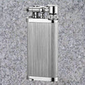 IM Corona: Pipe Lighters: IM CORONA OLD BOY CHROME HAIRLINES