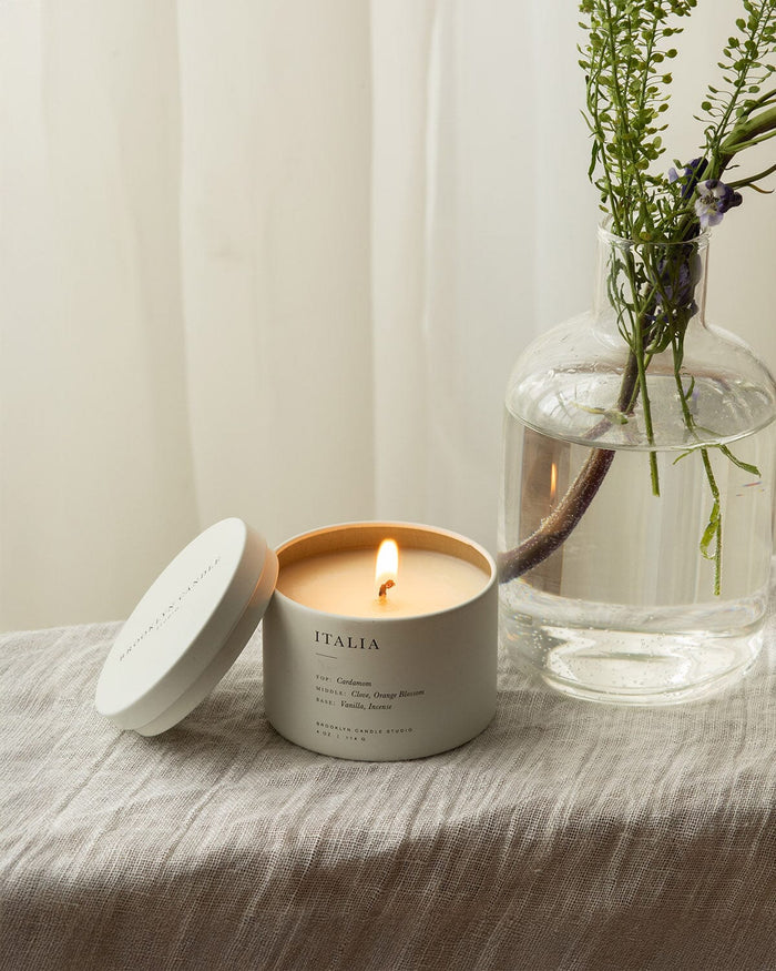 Italia Travel Candle Mini Candle Tins Brooklyn Candle Studio