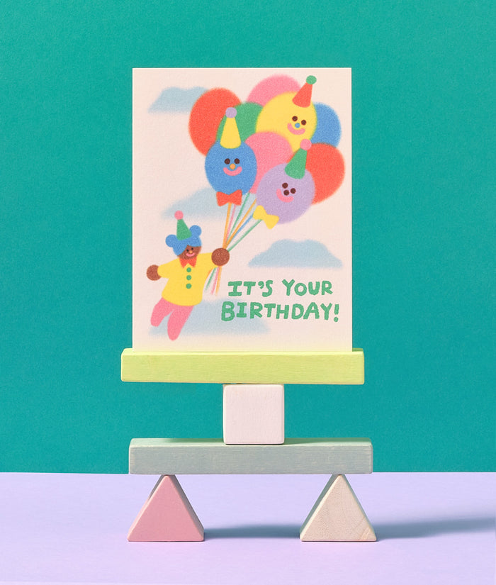 It's Your Birthday Balloons Kids Card