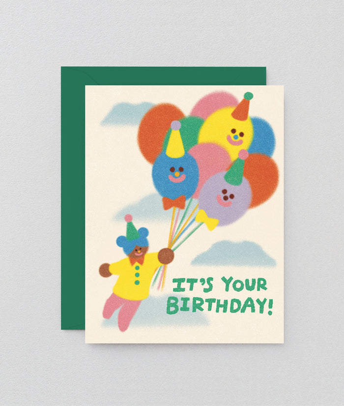 It's Your Birthday Balloons Kids Card