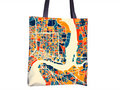 Jacksonville Map Tote Bag - Florida Map Tote Bag 15x15