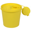 Kanylbehållare 1500 ml, gul och rund