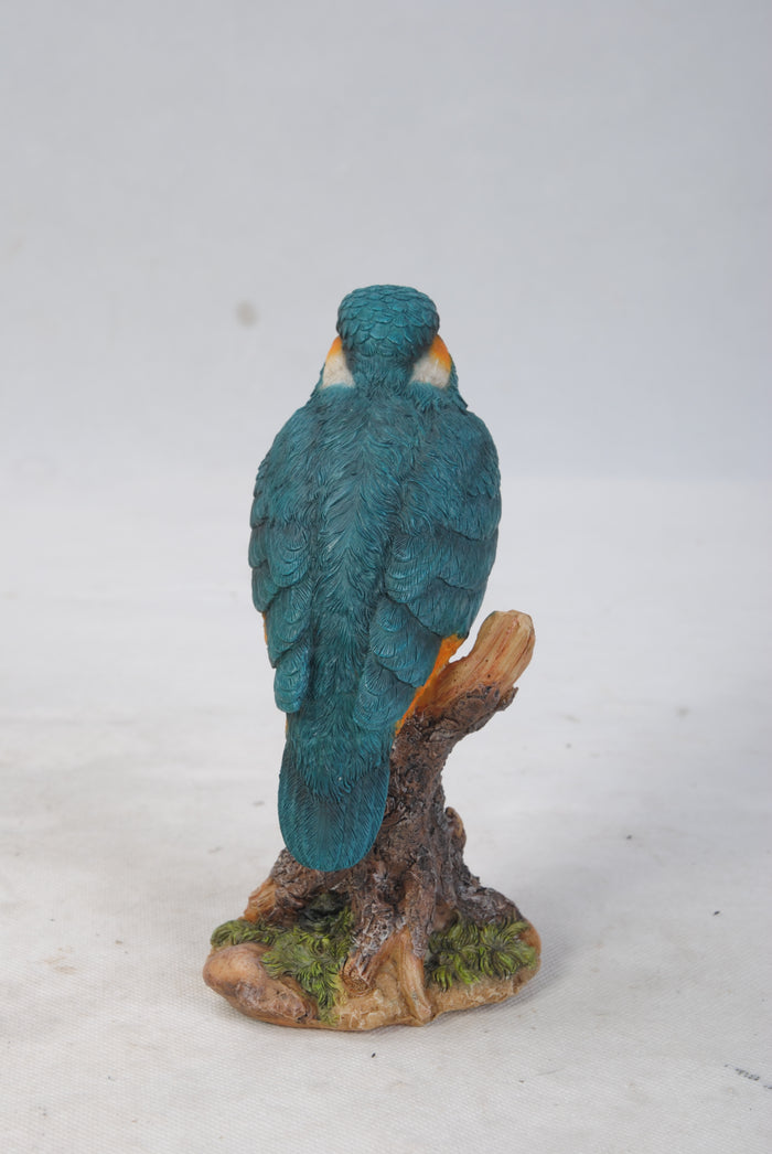 Kingfisher on Stump Statue HI-LINE GIFT LTD.