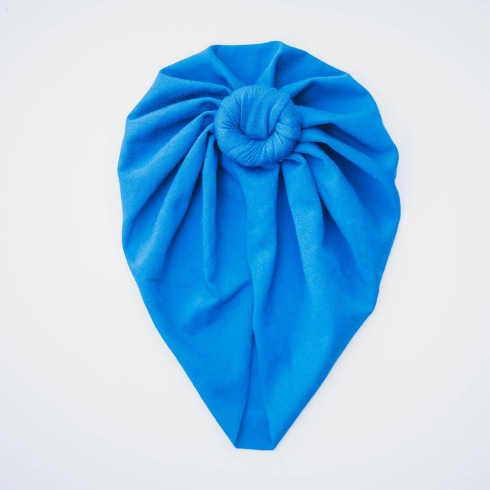 Knotted Headwrap - Peacock Blue