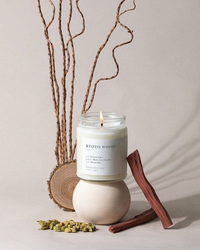 Kyoto Woods Jar Candle Minimalist Brooklyn Candle Studio