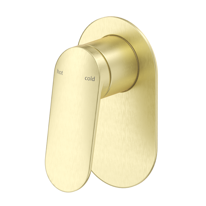 Lantra French Gold Shower Mixer - Oval Plate - Trim Kit Only