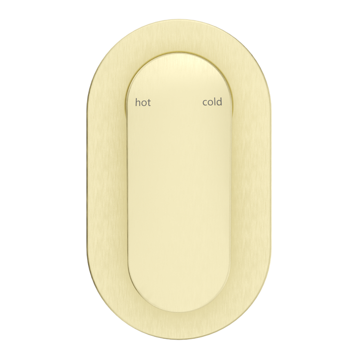 Lantra French Gold Shower Mixer - Oval Plate - Trim Kit Only