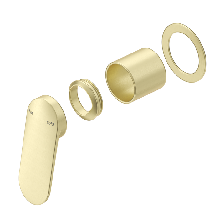 Lantra French Gold Shower Mixer - Round Plate - Trim Kit Only