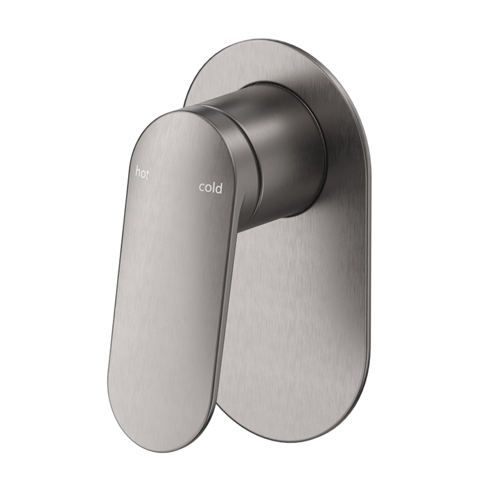 Lantra Gun Metal Shower Mixer - Oval Plate - Trim Kit Only