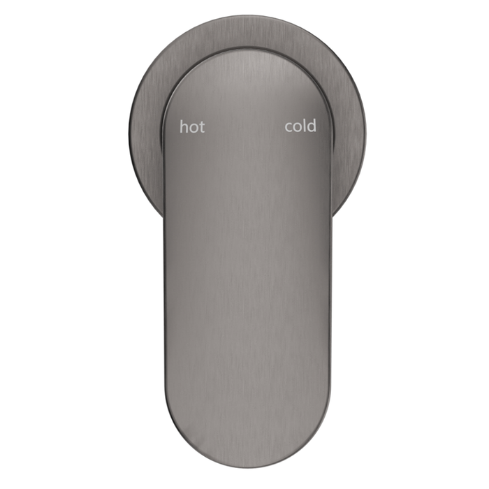 Lantra Gun Metal Shower Mixer - Round Plate - Trim Kit Only