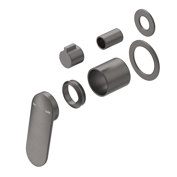 Lantra Gun Metal Shower Mixer Diverter - 2P - Trim Kit Only