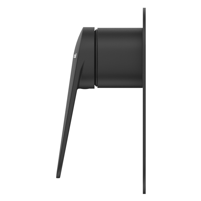Lantra Matte Black Shower Mixer - Oval Plate - Trim Kit Only