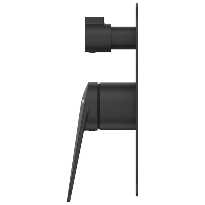 Lantra Matte Black Shower Mixer Diverter - 1P - Trim Kit Only