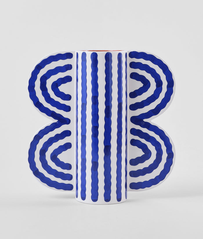 Large Butterfly Vase BLUE