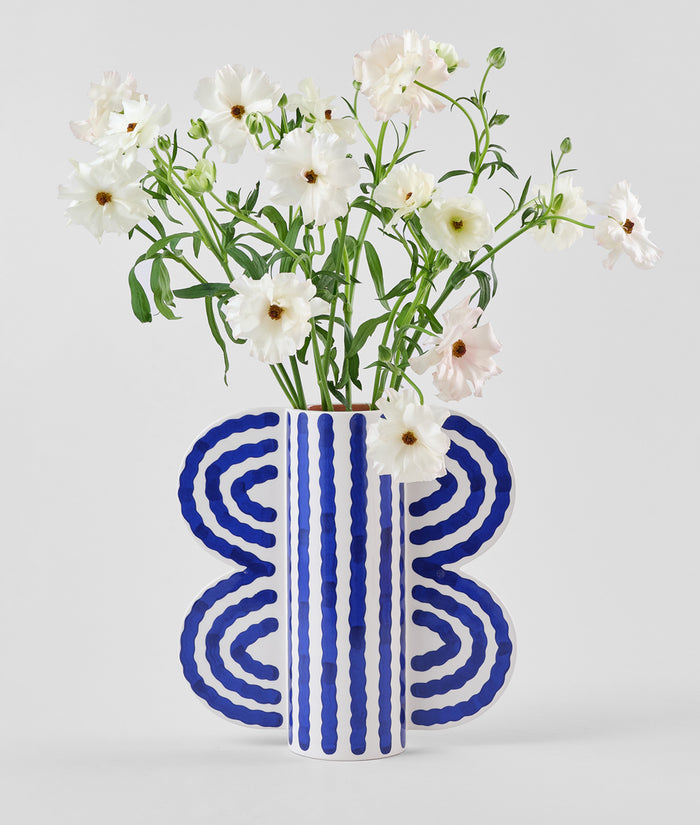 Large Butterfly Vase BLUE