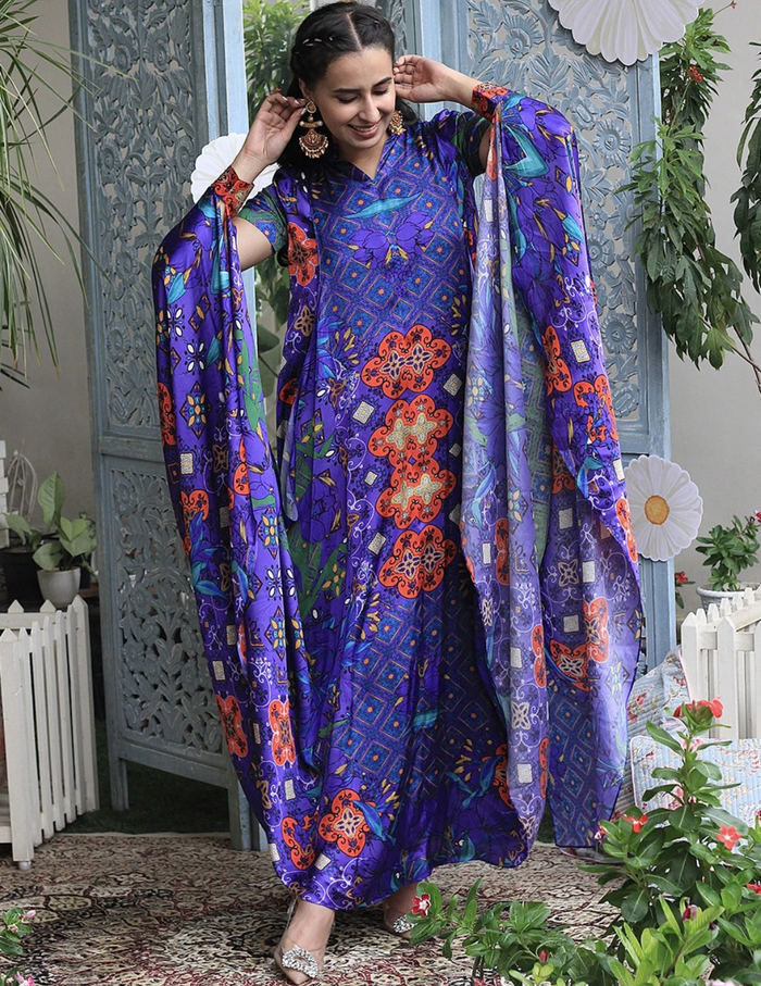 Layla Stylised Blue Festive Dress