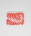 Leaves Red Small Rectangle Serving Tray