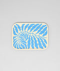 Leaves Sky Blue Small Rectangle Serving Tray