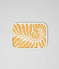 Leaves Yellow Small Rectangle Serving Tray