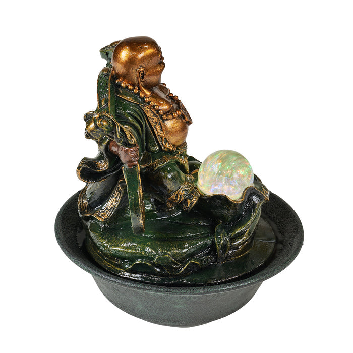 LED Fountain-Lucky Buddha With Spinning Ball HI-LINE GIFT LTD.
