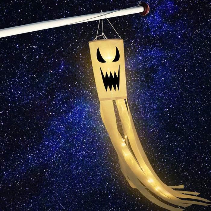 LED Light Hanging Spooky Ghost Halloween Decoration
