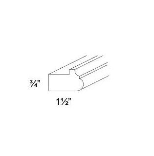 LIGHT RAIL MOLDING - Prima Light French Gray