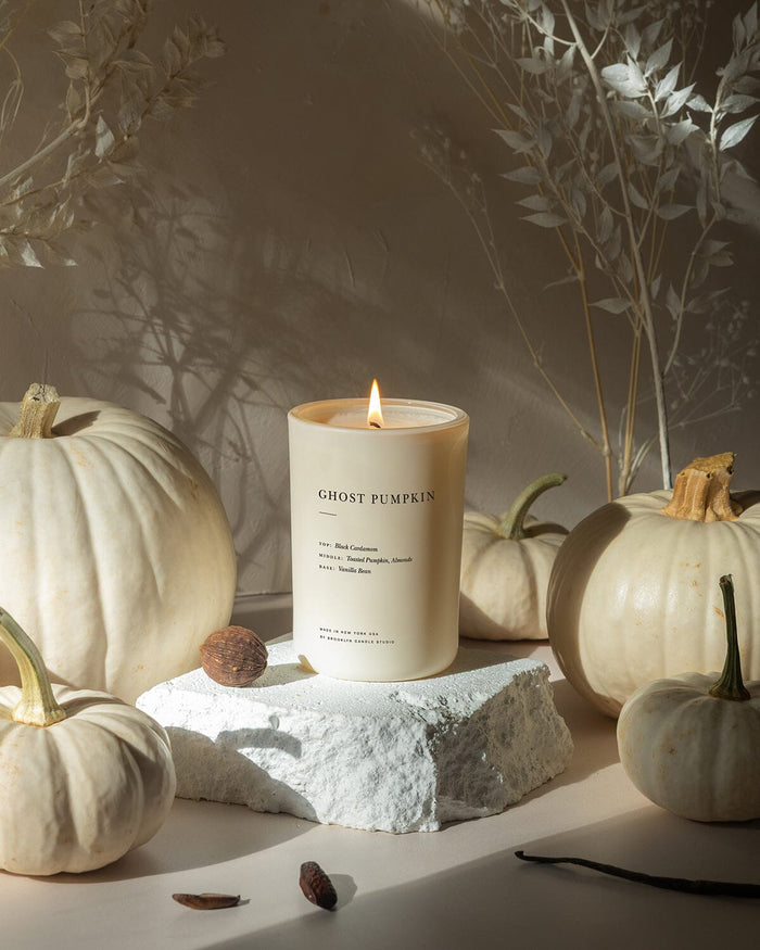 Limited Edition Ghost Pumpkin Candle First Friday Flames 2026 Brooklyn Candle Studio