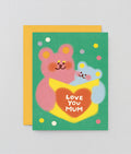 Love You Mum Bears Kids Card