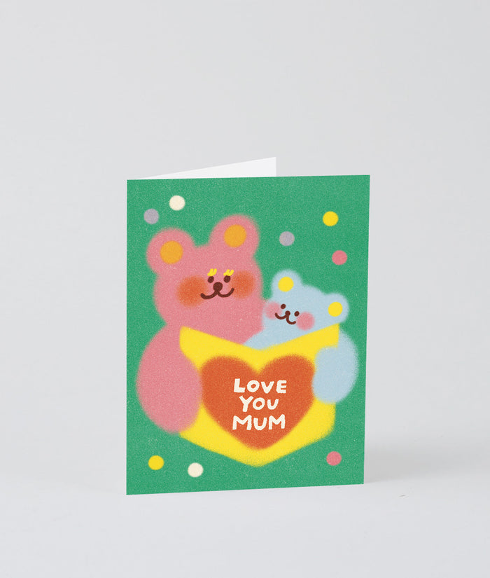 Love You Mum Bears Kids Card