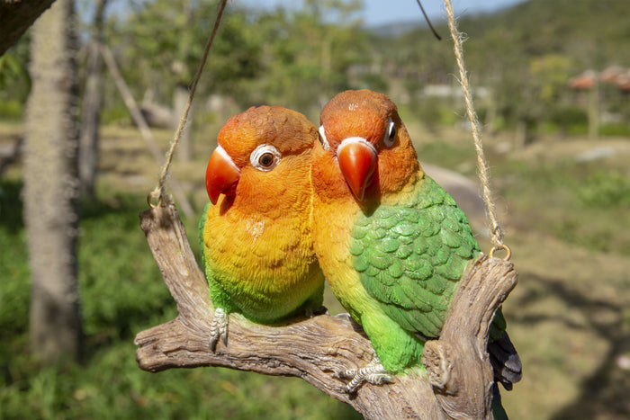 Lovebirds Statue on a Branch HI-LINE GIFT LTD.