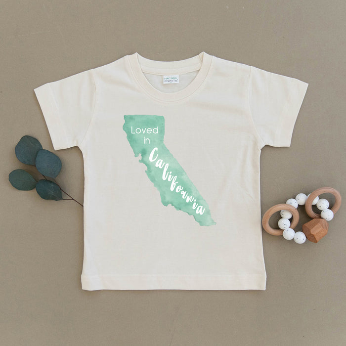 Loved in California Organic Toddler Tee